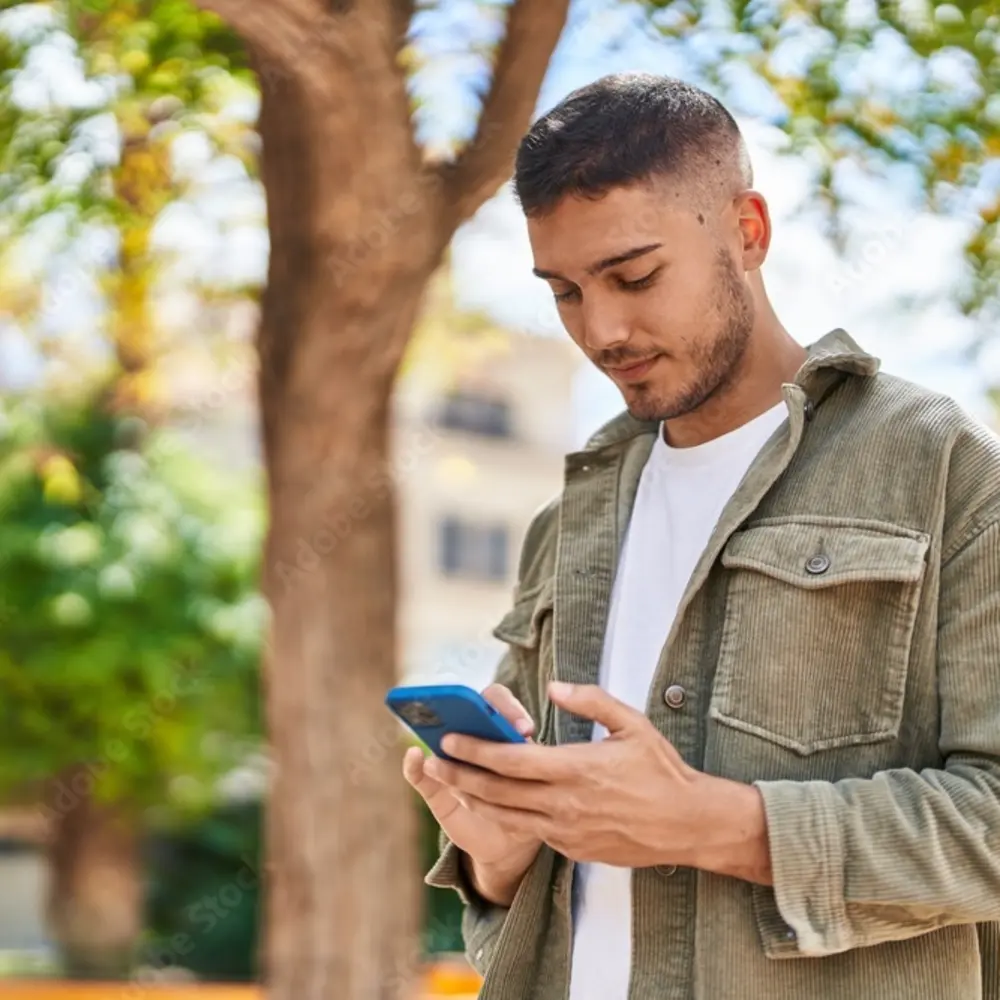 jeune homme contact création de site web camping