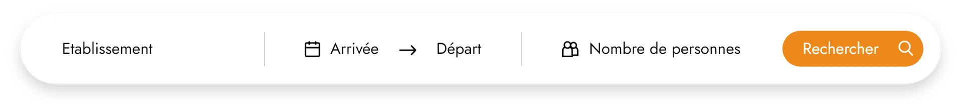 barre de recherche de disponibilité